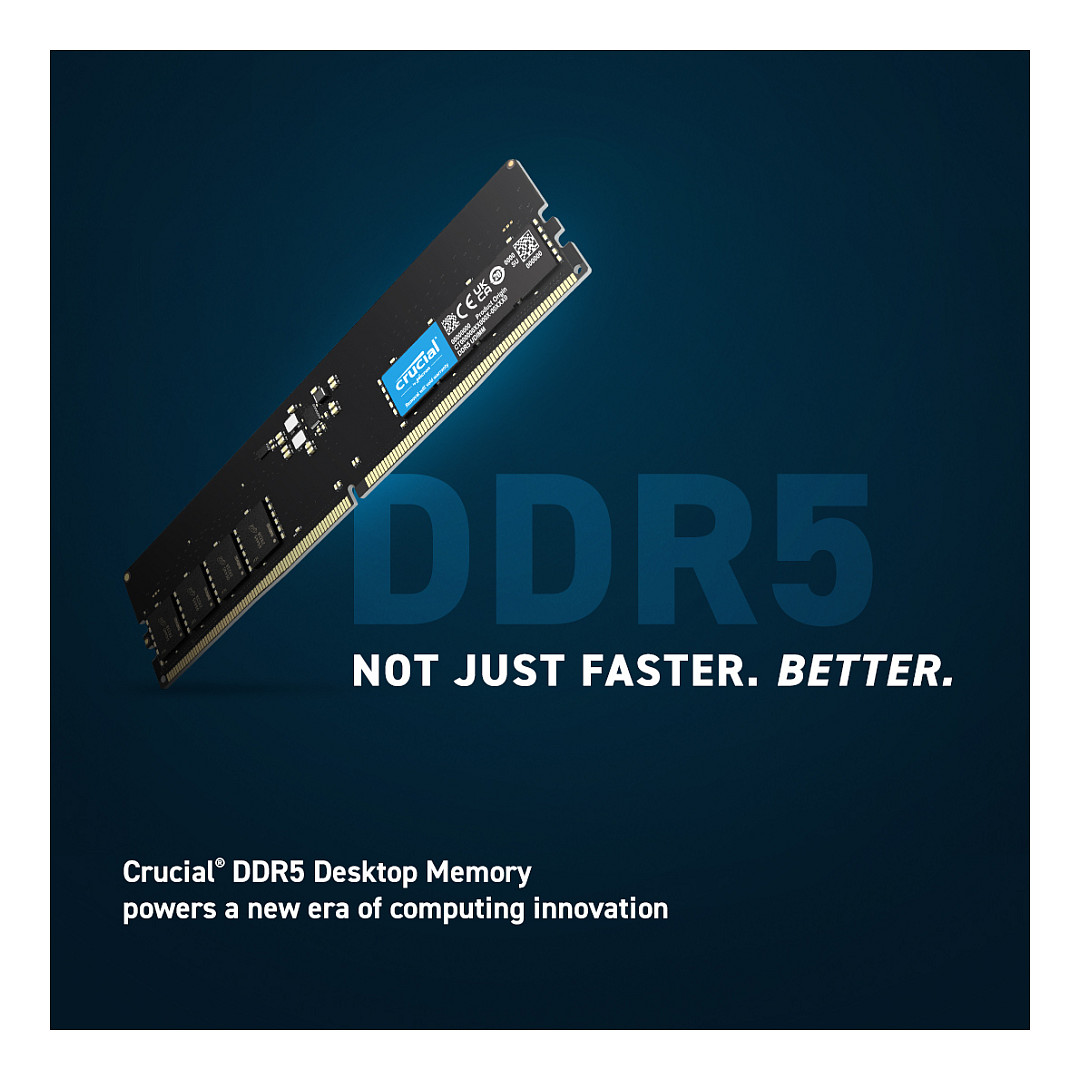 Ram Memorie DDR5 Crucial DIMM 16GB(2x8GB) 5600MHz CL46 - Figura 2