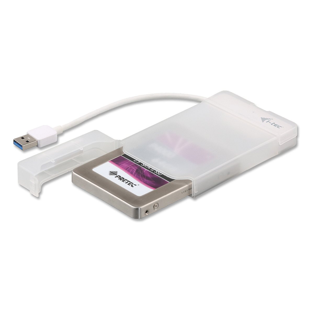 Këllëf për disqe I-TEC USB External Case 2.5" - Bardhë