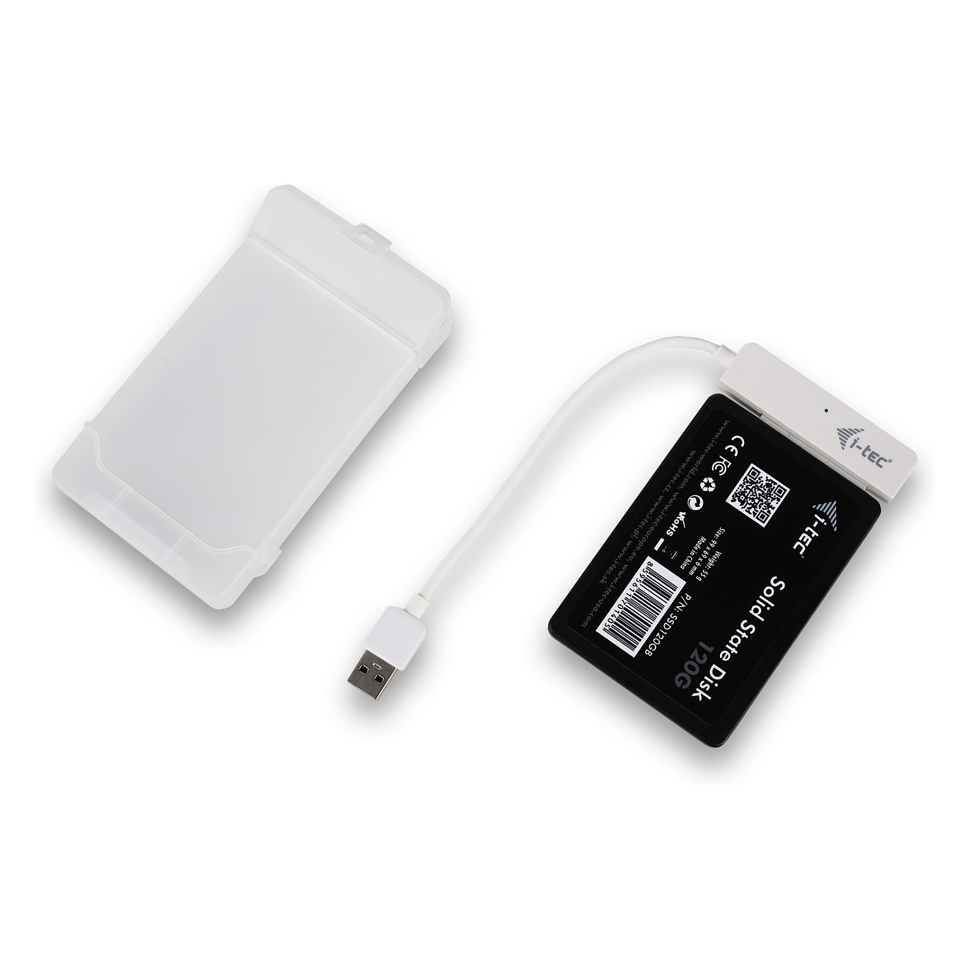 Këllëf për disqe I-TEC USB External Case 2.5" - Bardhë - Figura 2