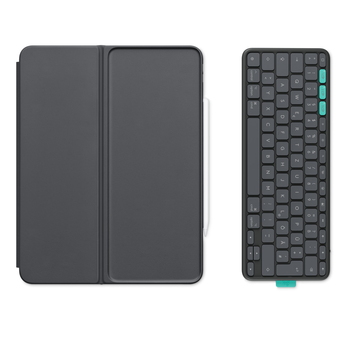 Aksesorë për tablet / Logitech Flip Folio / English layout / Graphite