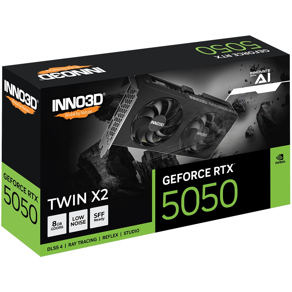 Kartelë Grafike NVIDIA RTX 5050 8GB GDDR6 Inno3D Twin X2 - Figura 2