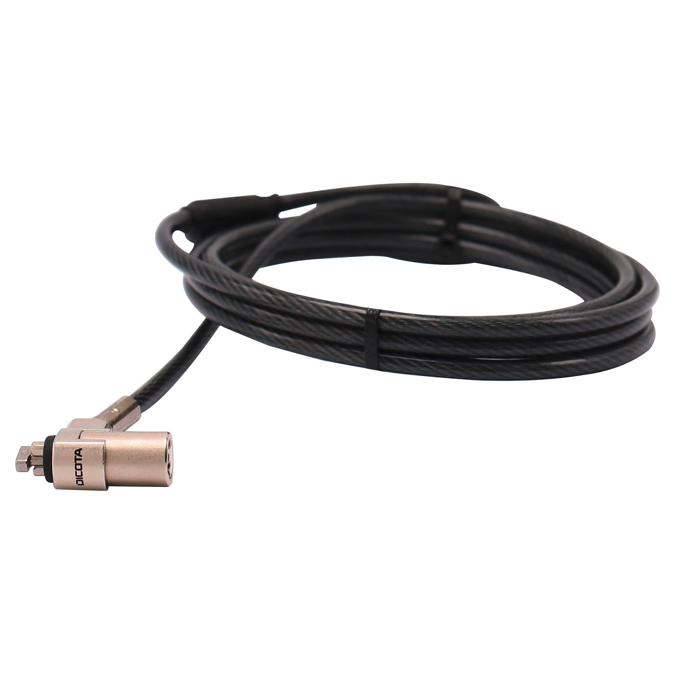 Aksesorë për laptop Dicota Security Cable T‑Lock Ultra Slim V2 Keyed 3x7mm Slot – Zezë - Figura 2