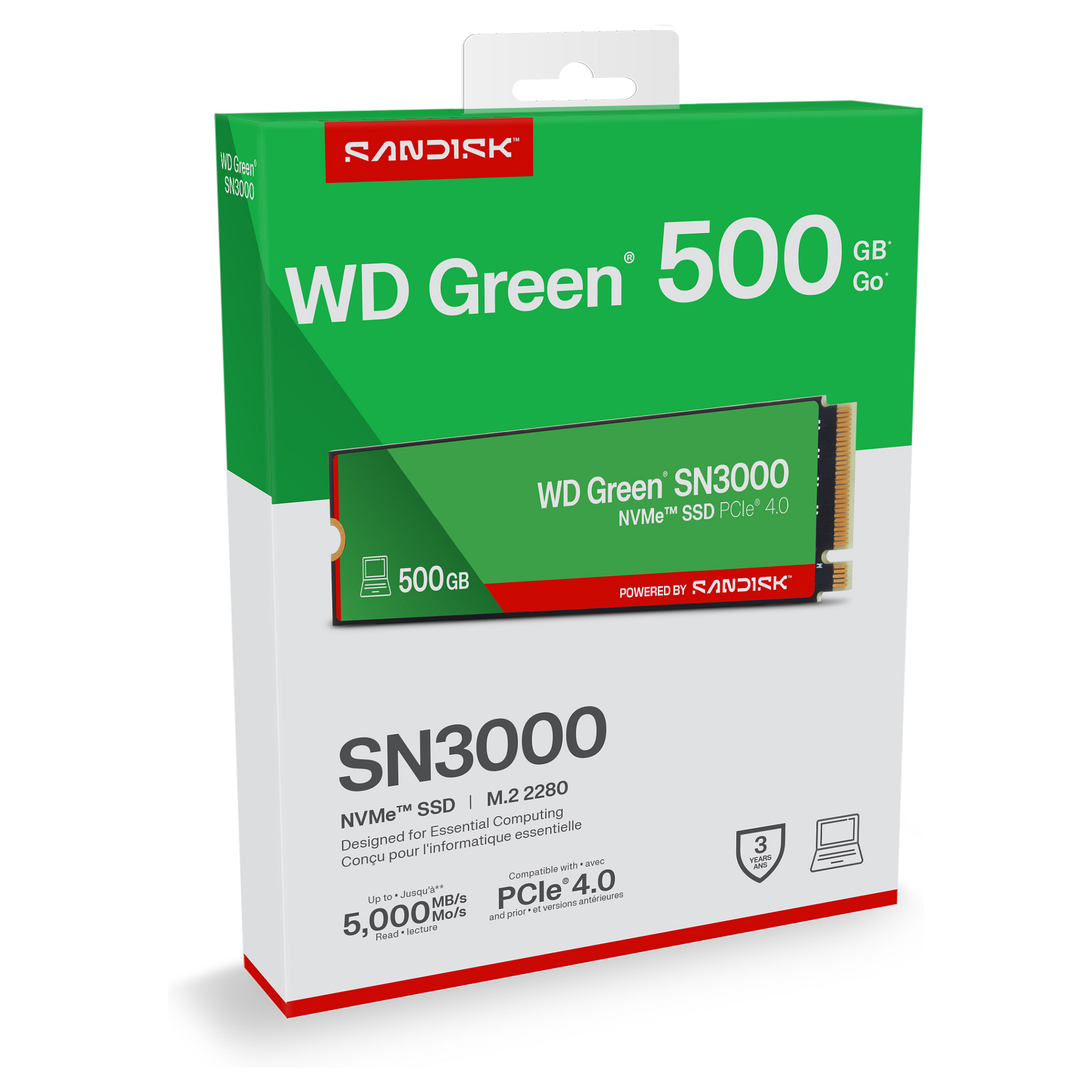 SSD e brendshme M.2 WD Green SN3000 NVMe SSD 500GB 2280 - Figura 5