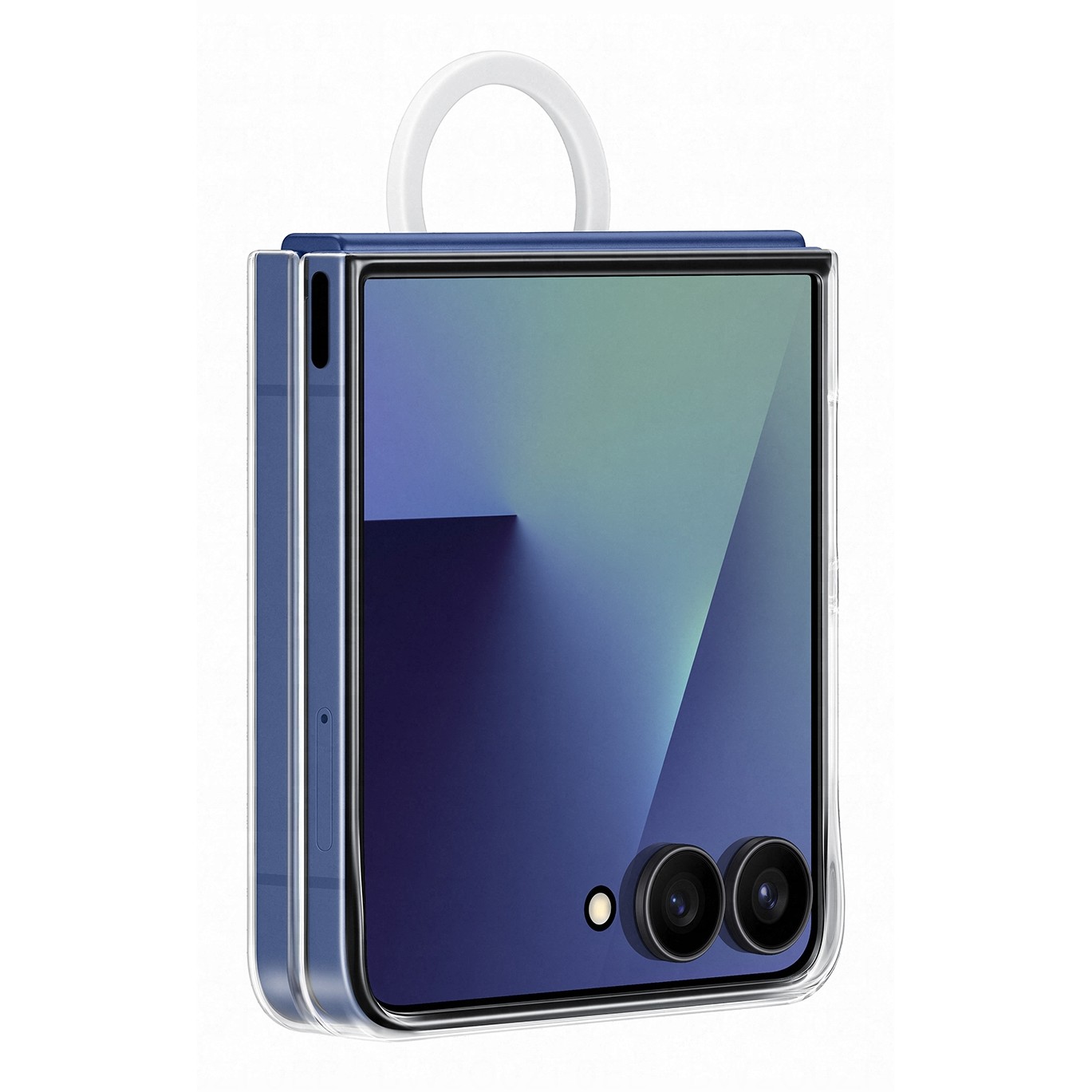 Aksesorë për telefon Samsung Ring Case (Clear) for Galaxy Z Flip7 - Bardhë - Figura 2