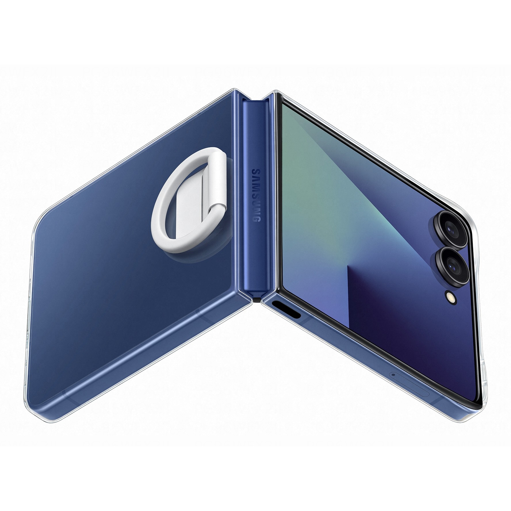 Aksesorë për telefon Samsung Ring Case (Clear) for Galaxy Z Flip7 - Bardhë - Figura 5