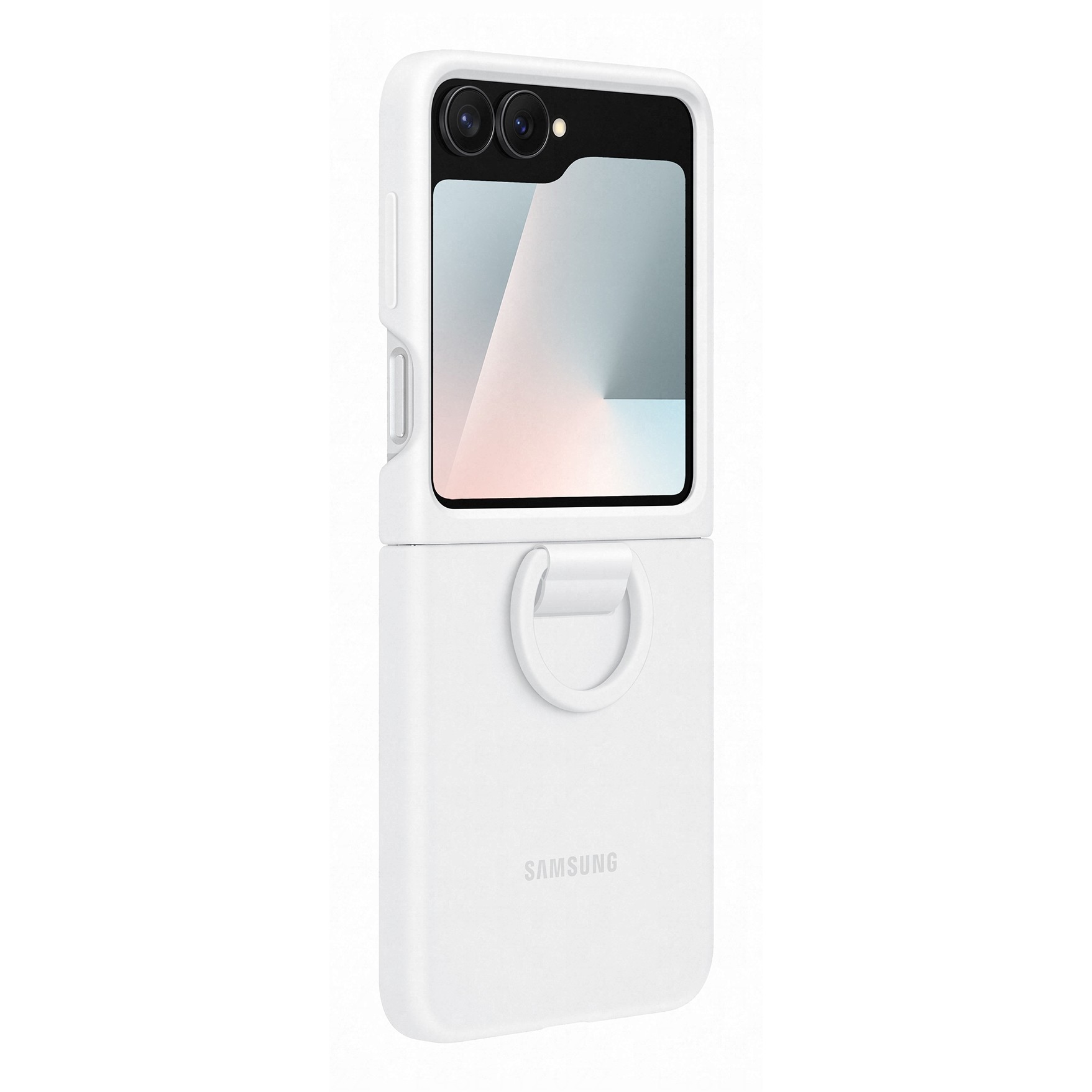 Aksesorë për telefon Samsung Silicone Case for Galaxy Z Flip7 FE - Bardhë - Figura 3