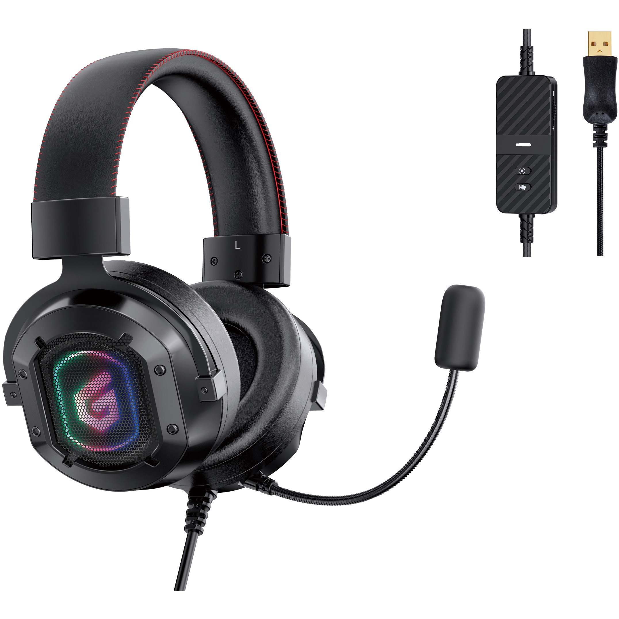 Kufje Gaming Conceptronic USB Headset 7.1 with Integrated Microphone / 2.2 m – Zezë - Figura 2