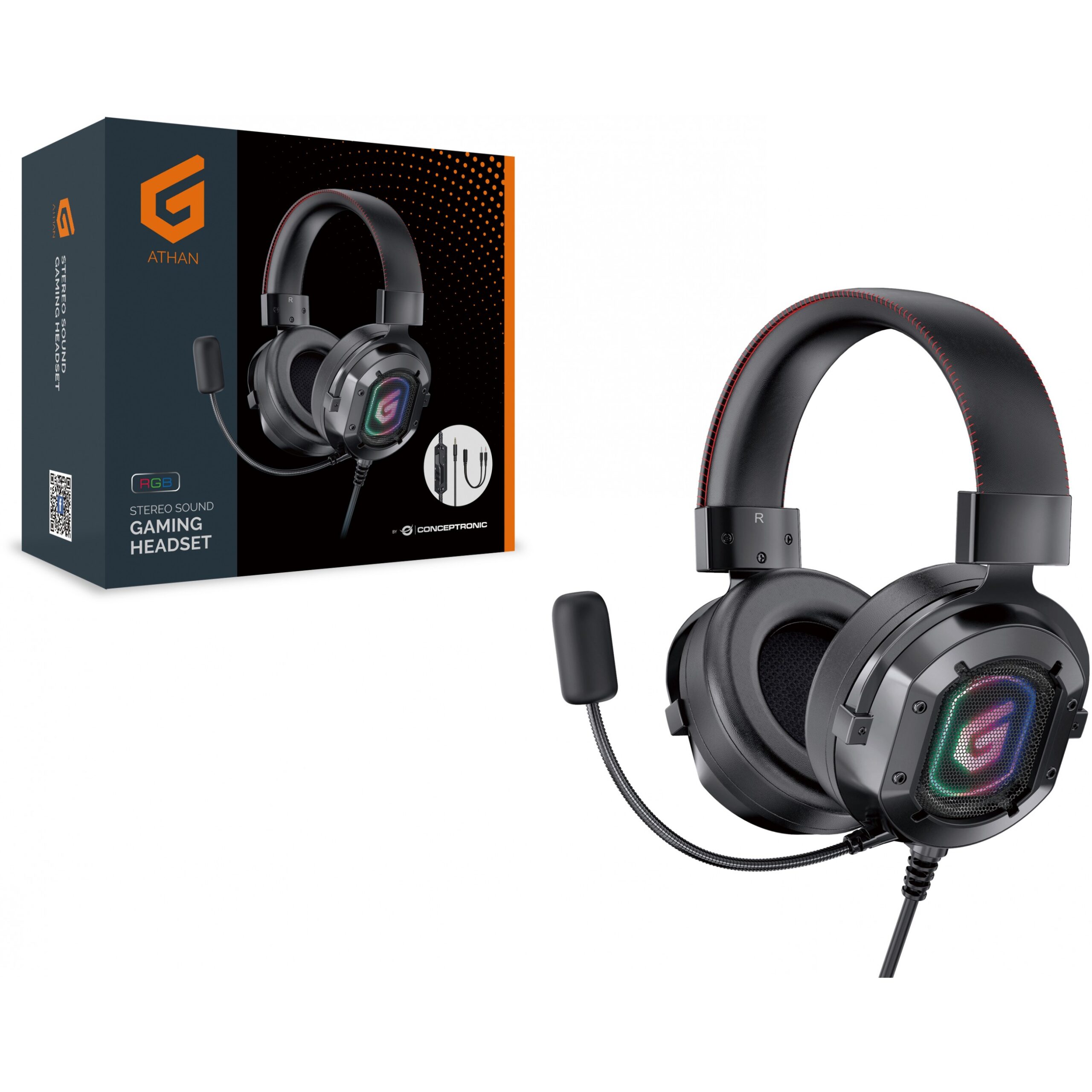 Kufje Gaming Conceptronic Kli Headset / Audio / Integrated Microphone / 2.2 m - Zezë - Figura 2