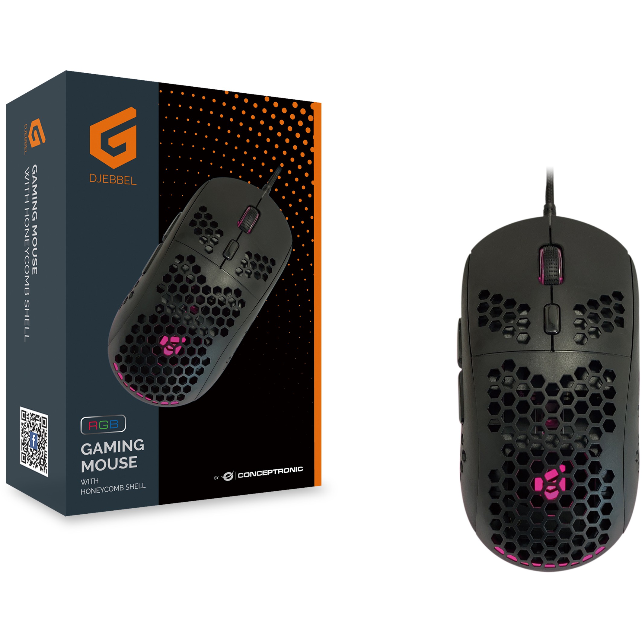 Maus Gaming Conceptronic DJEBBEL04B / 6400 DPI – Zezë - Figura 2