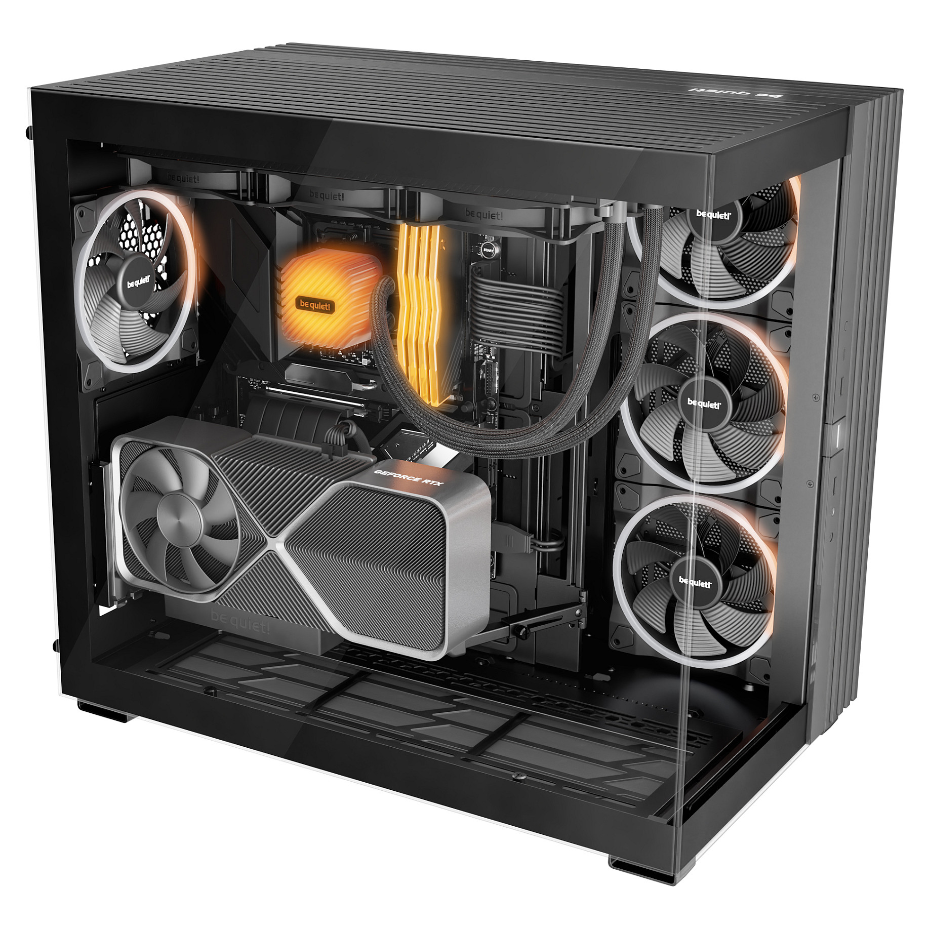 Ftohës për Kasë 140mm be quiet! Light Wings PWM Reverse Fan – Zezë - Figura 3