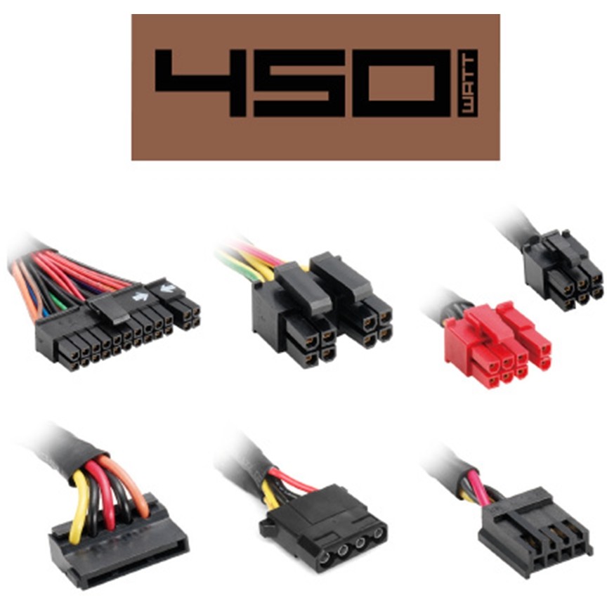 Furnizues Energjie PSU 450W Sharkoon SilentStorm SFX Bronze / 450W / SFX Power Supply / 2x PCIe - Zezë - Figura 5