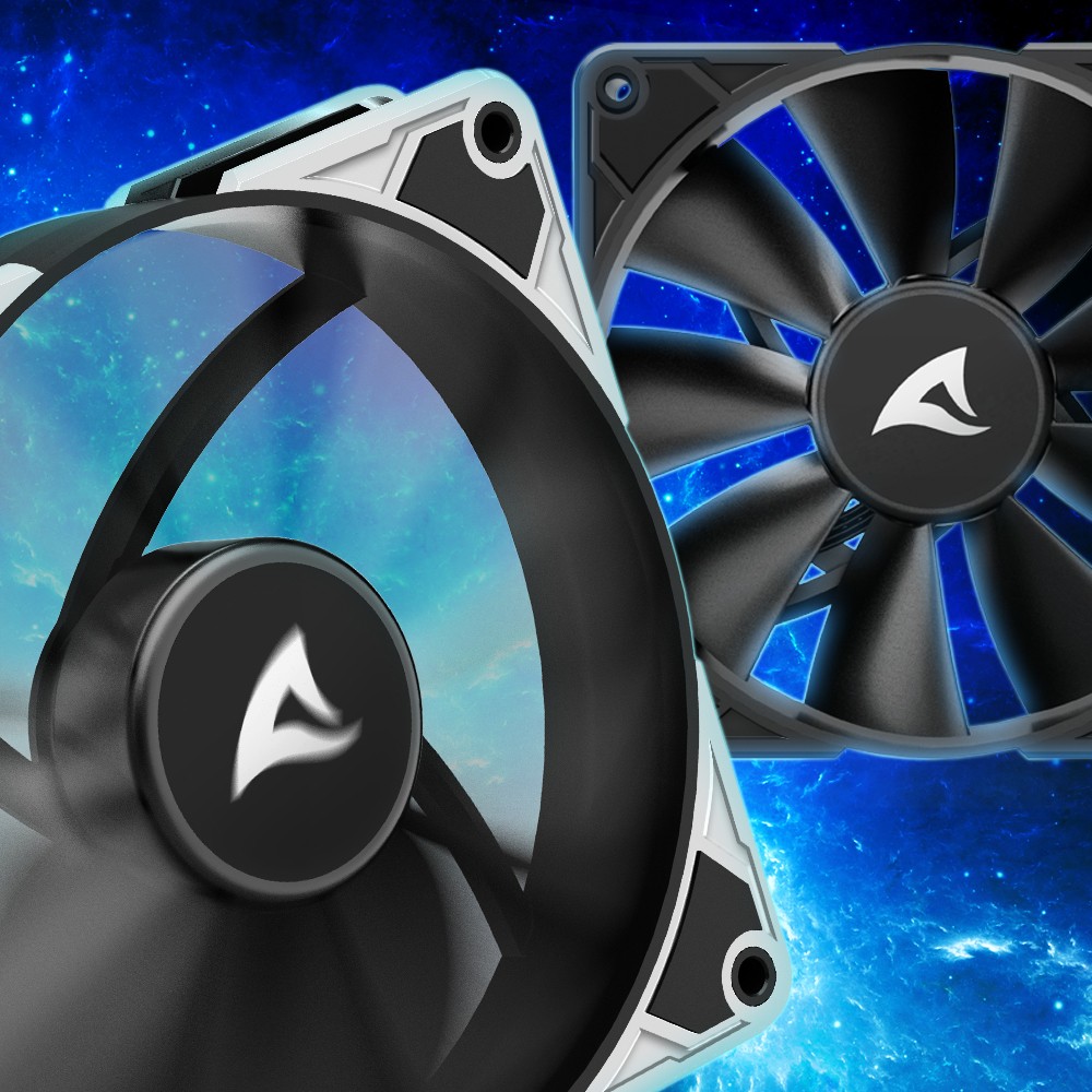 Ftohës për Kasë 120mm Sharkoon SilentStorm BW120 PWM Fan - Zezë - Figura 3