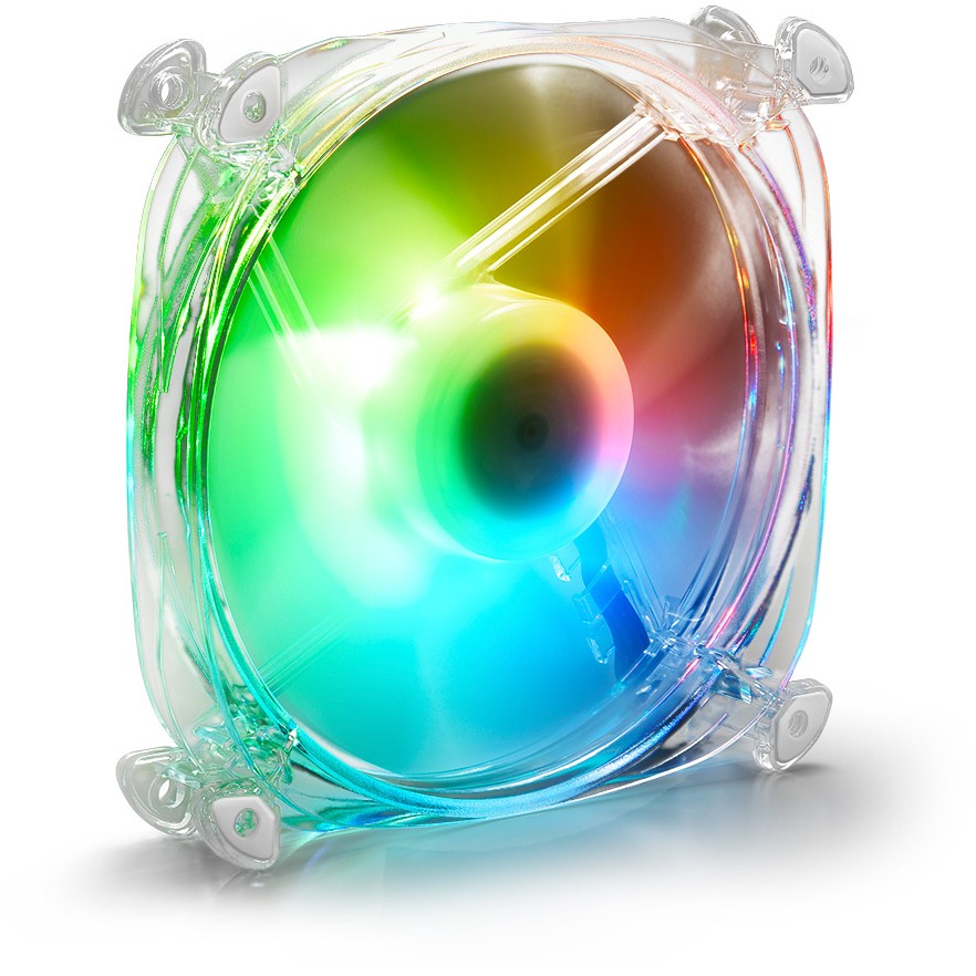 Ftohës për Kasë 120mm Sharkoon SHARK Disc PWM RGB Fan – Transparent - Figura 5