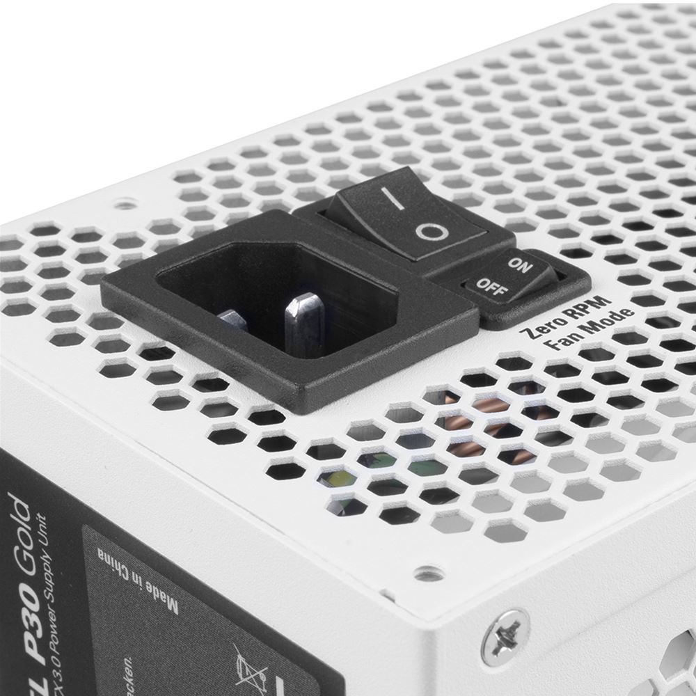 Furnizues Energjie PSU 1000W Sharkoon Rebel P30 Gold / 1000W / ATX 3.0 Power Supply / Modular / 1x 12VHPWR / 4x PCIe - Bardhë - Figura 3