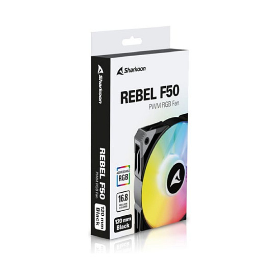 Ftohës për Kasë 120mm Sharkoon Rebel F50 PWM – Zezë - Figura 5