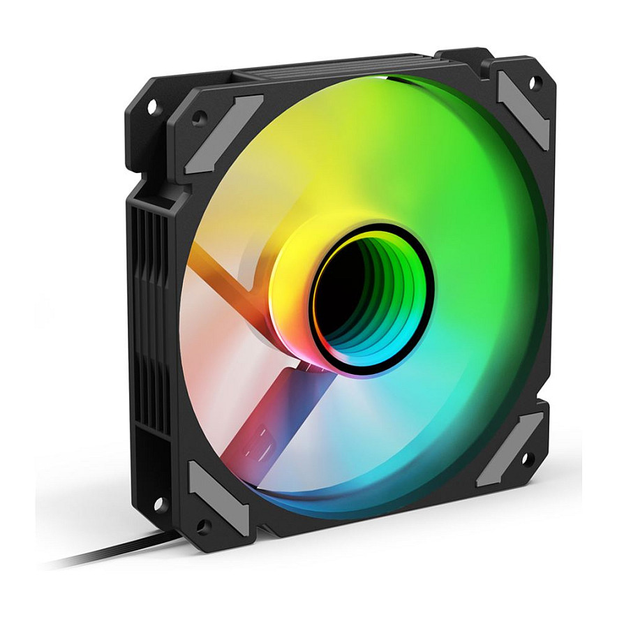 Ftohës për Kasë Sharkoon SHARK Mirror RGB PWM Reverse / 120mm – Zezë