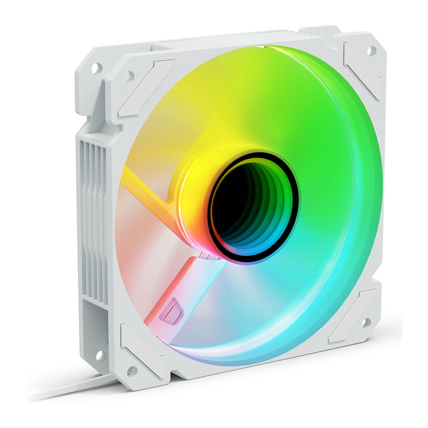Ftohës për Kasë Sharkoon SHARK Mirror RGB PWM Reverse / 120mm – Bardhë