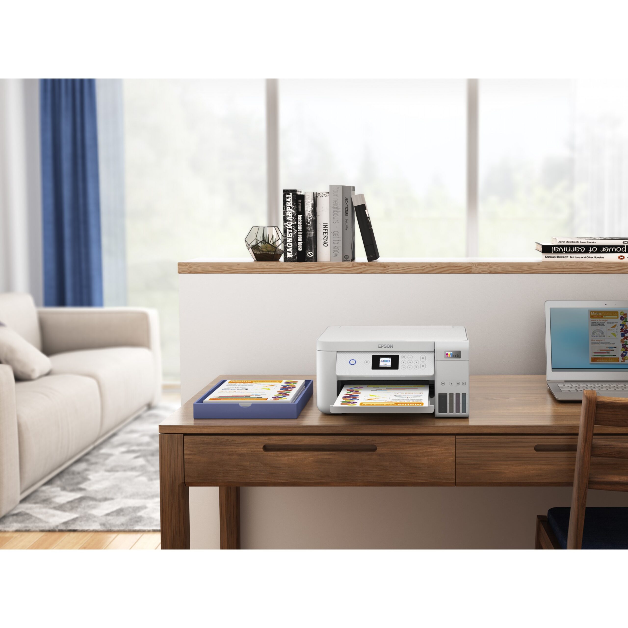 Printer Multifunksional Epson EcoTank ET-2856 A4 Color Inkjet - Bardhë - Figura 5