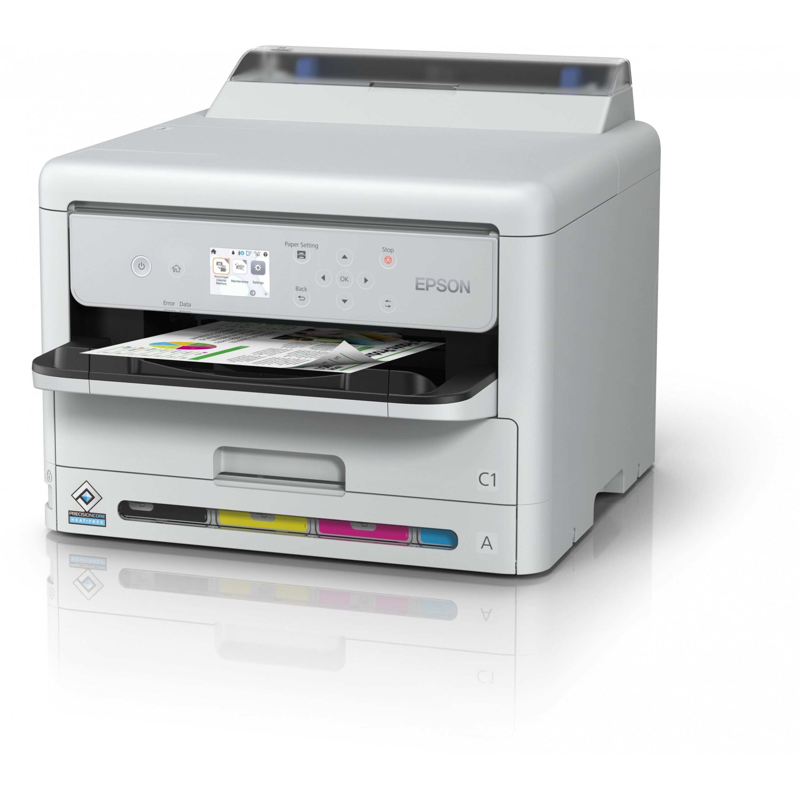 Printer Inkjet Epson WorkForce Pro WF-C5390DW BAM / A4 / WiFi LAN / Duplex - Bardhë / Zezë - Figura 3