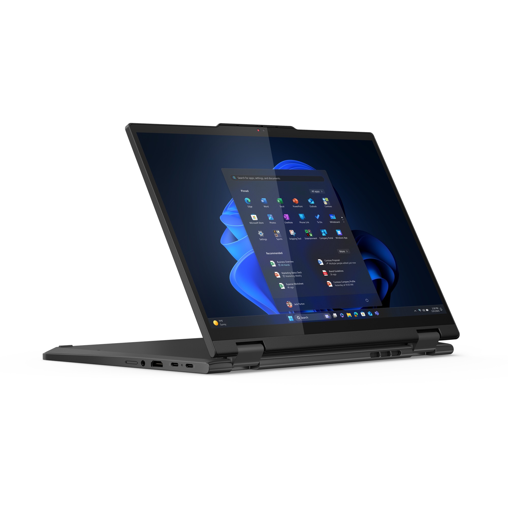 Laptop LENOVO ThinkPad T14s 2-in-1 G1 / Ultra5-225U / 16GB LPDDR5 / 512GB / 14" WUXGA IPS Touch / Intel Graphics / DE - Zezë - Figura 2