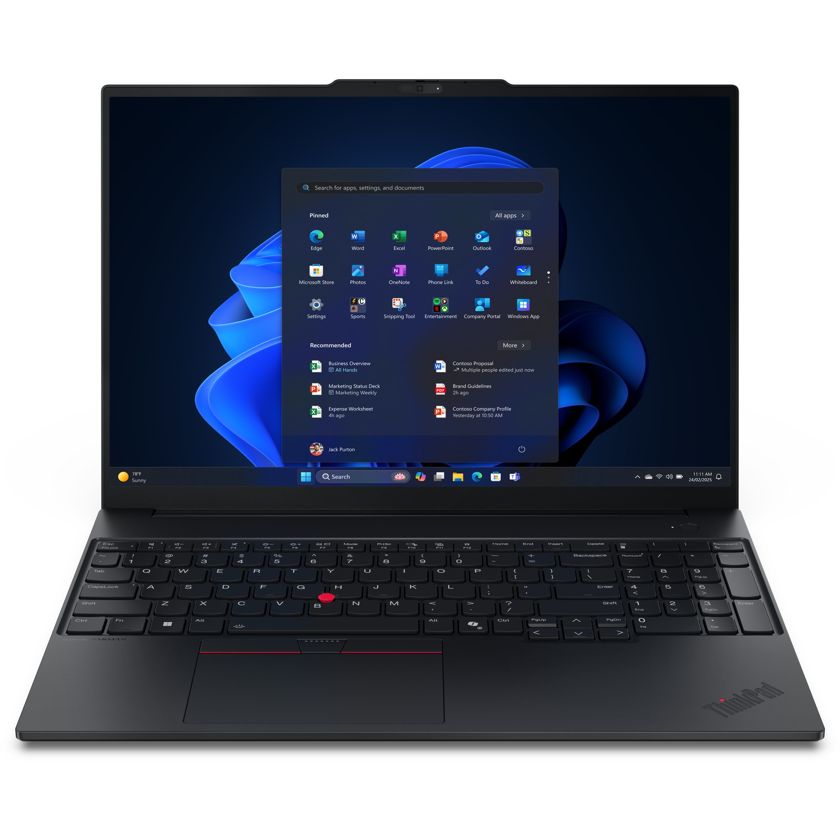 Laptop Lenovo ThinkPad E16 G3 / Ryzen 5 220 / 16GB DDR5 / 512GB / 16" WUXGA IPS / AMD Radeon 740M / DE - Zezë
