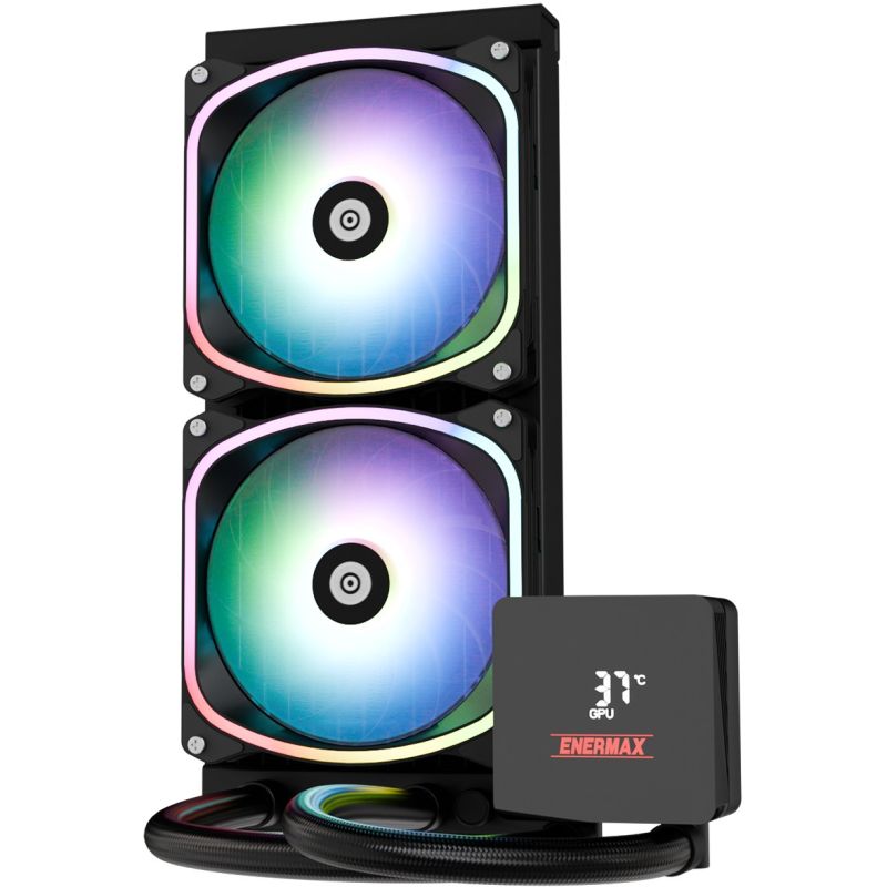 Ftohës për Procesor Enermax Liquid CPU Cooler Aquafusion II 240mm ARGB e zezë - Figura 2