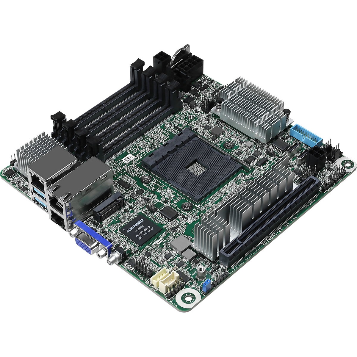Pllakë Amë MB Server ASRock Mainboard X570D4I-2T mini-ITX Sockel AM4 Single - Figura 2