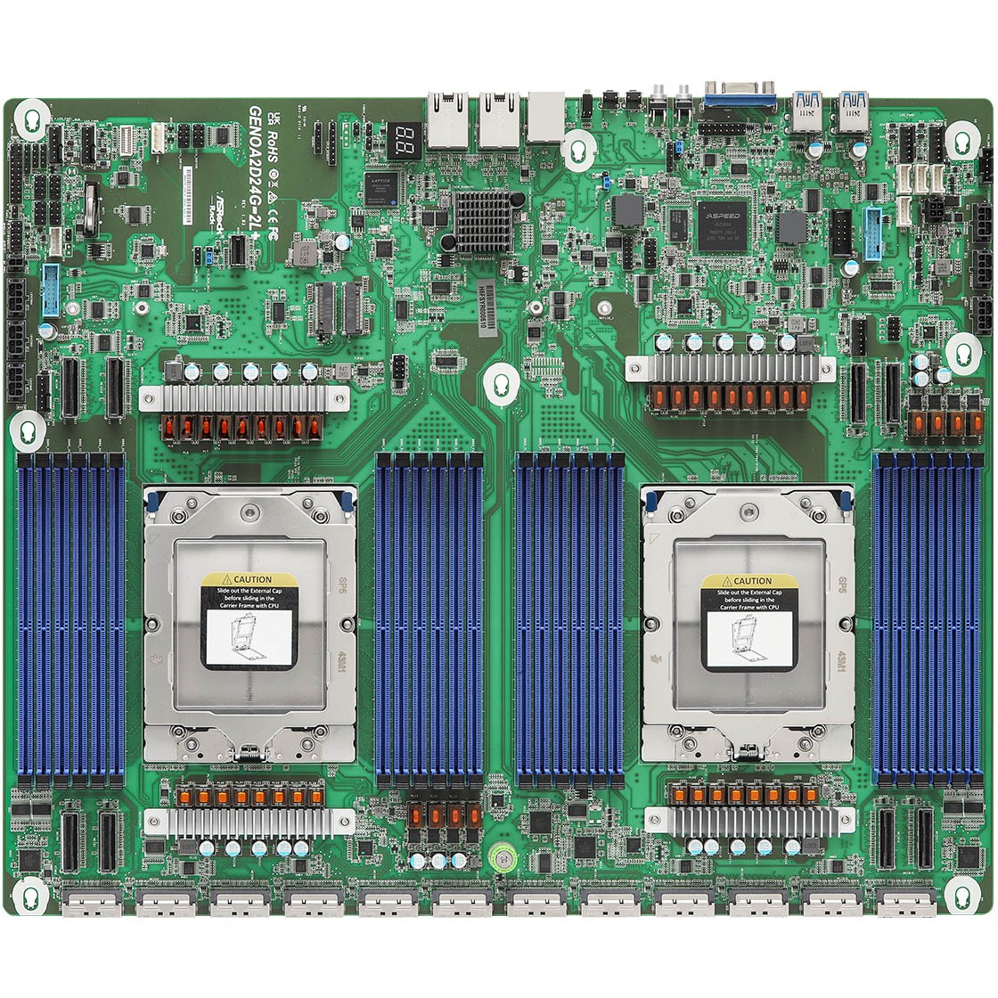 Pllakë Amë MB Server ASRock Mainboard GENOA2D24G-2L+ Proprietary Dual Sockel SP5 Single
