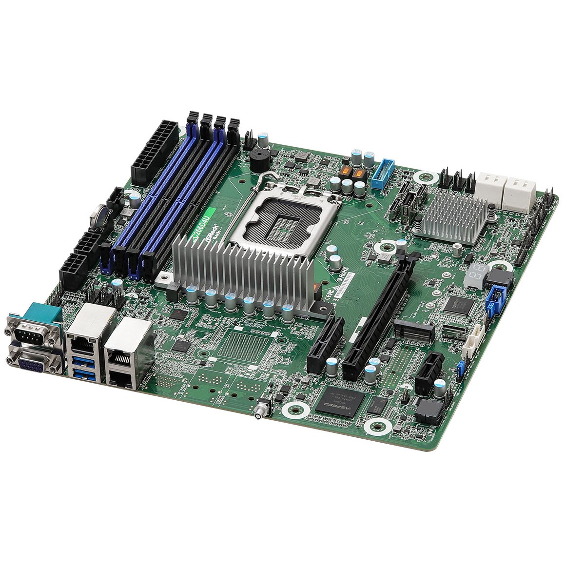 Pllakë Amë MB Server ASRock Mainboard EC266D4U micro-AATX Sockel 1700 DDR5-only Single - Figura 2