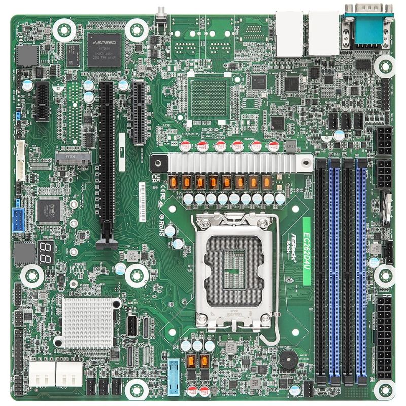 Pllakë Amë ASRock EC262D4U Intel C262 / LGA 1700 / DDR5 / micro‑ATX /
