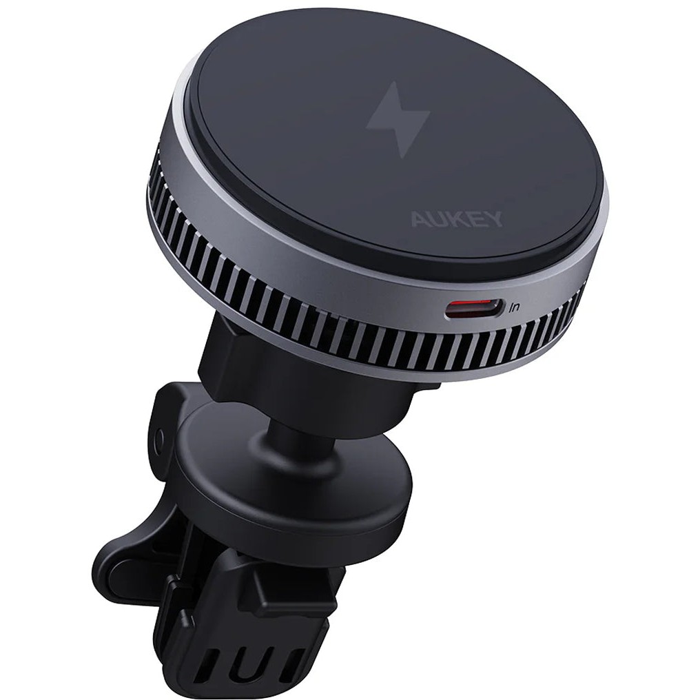 Aksesorë për telefon Aukey MagFusion Dash Pro MagSafe Wireless Charging Air Vent Mount - Zezë - Figura 2