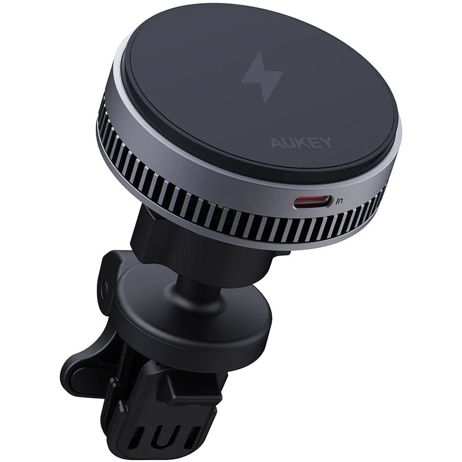 Aksesorë për telefon Aukey MagFusion Dash Pro MagSafe Wireless Charging Air Vent Mount - Zezë - Figura 3