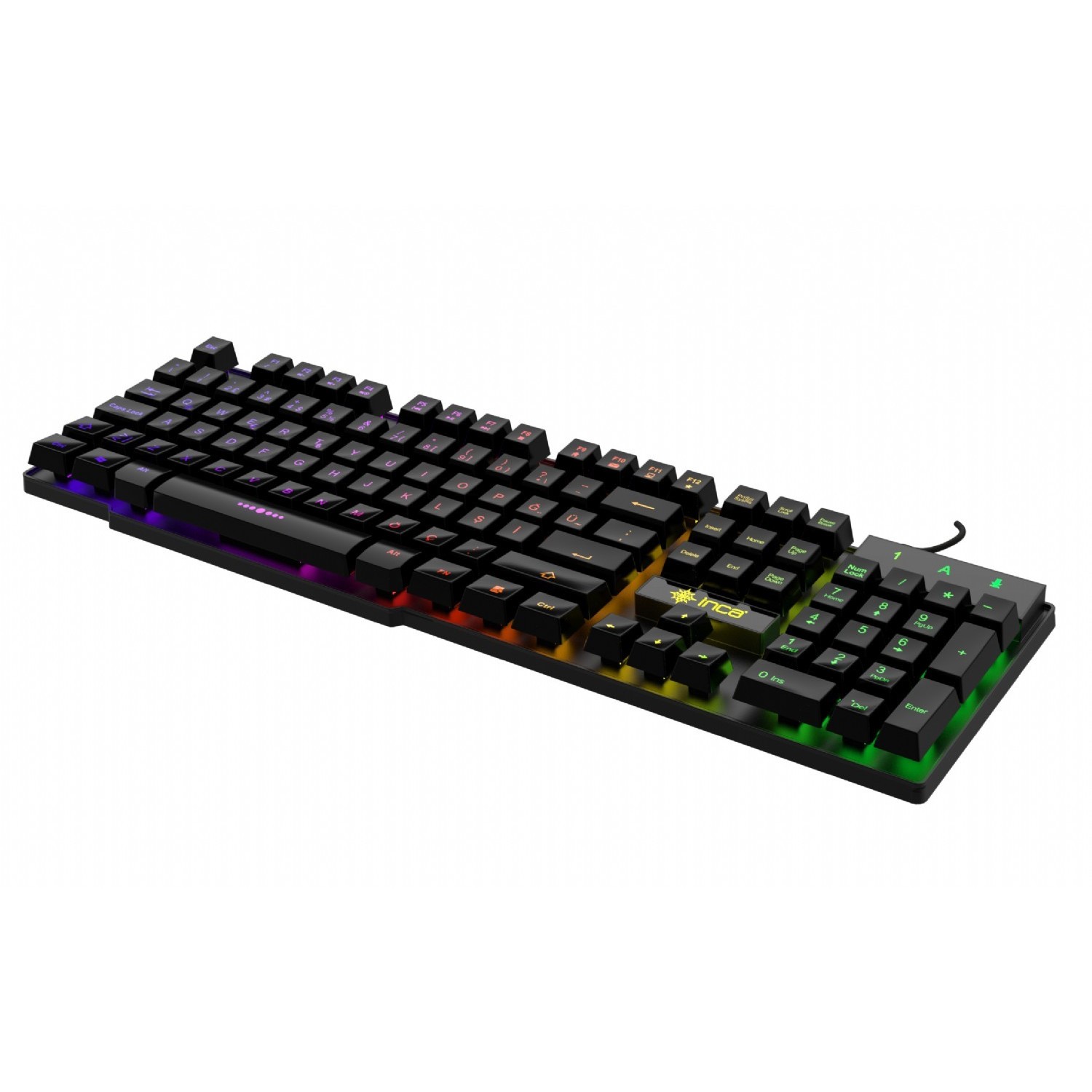 Tastierë Gaming Incase IKG-446 RGB Wired / QWERTZ - Zezë - Figura 3