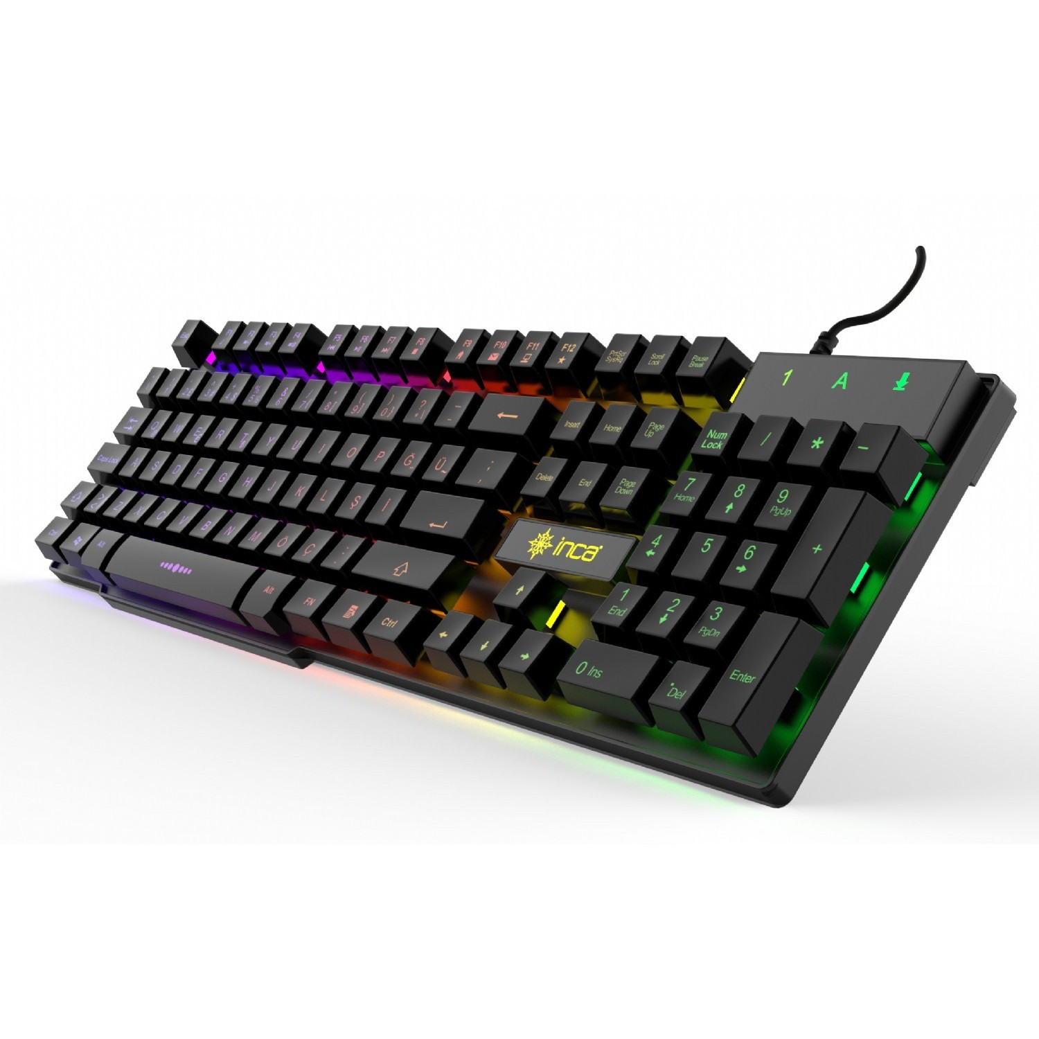 Tastierë Gaming Incase IKG-446 RGB Wired / QWERTZ - Zezë - Figura 5