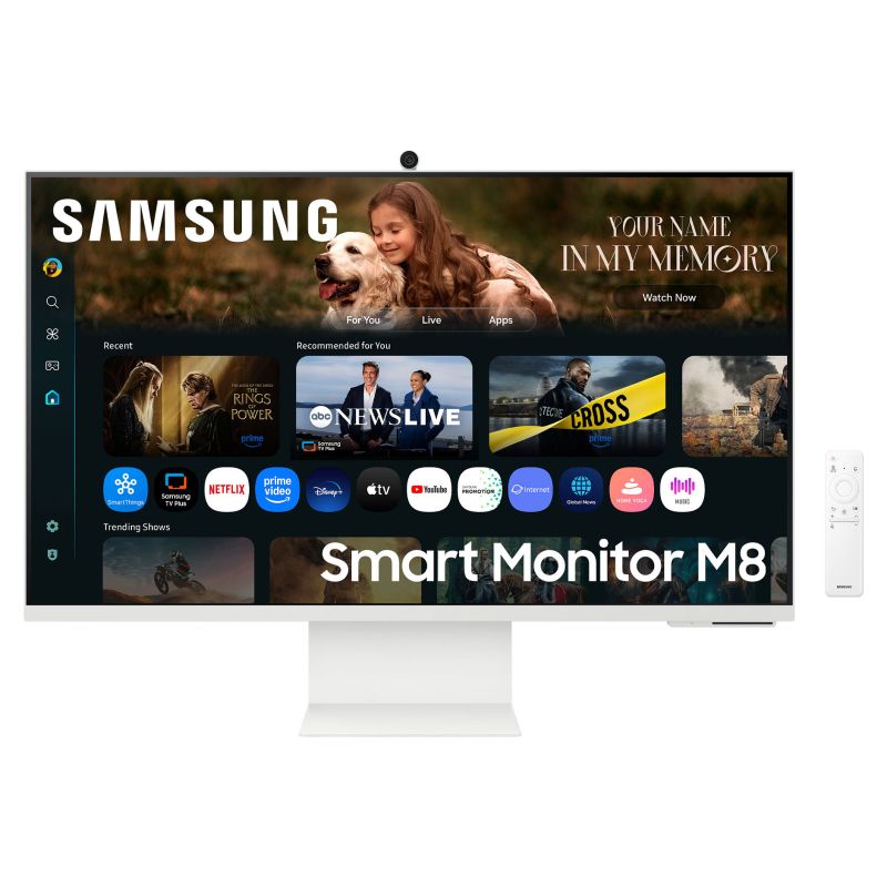 Monitor Samsung Smart M80F S32FM801UU / 32"/ 4K Ultra HD VA / LCD / 60Hz / 4ms / USB-C + USB-A + HDMI + HDCP - Bardhë
