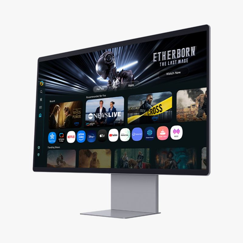 Monitor Gaming Samsung Smart S32FM900SU / 32"/ 4K Ultra HD / OLED / 165Hz / 0.03ms / USB-C + USB-A + HDMI + DisplayPort + HDCP - Argjendi - Figura 3