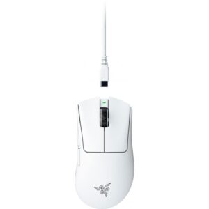 Maus Gaming Razer DeathAdder V4 Pro Wireless & Wired - Bardhë