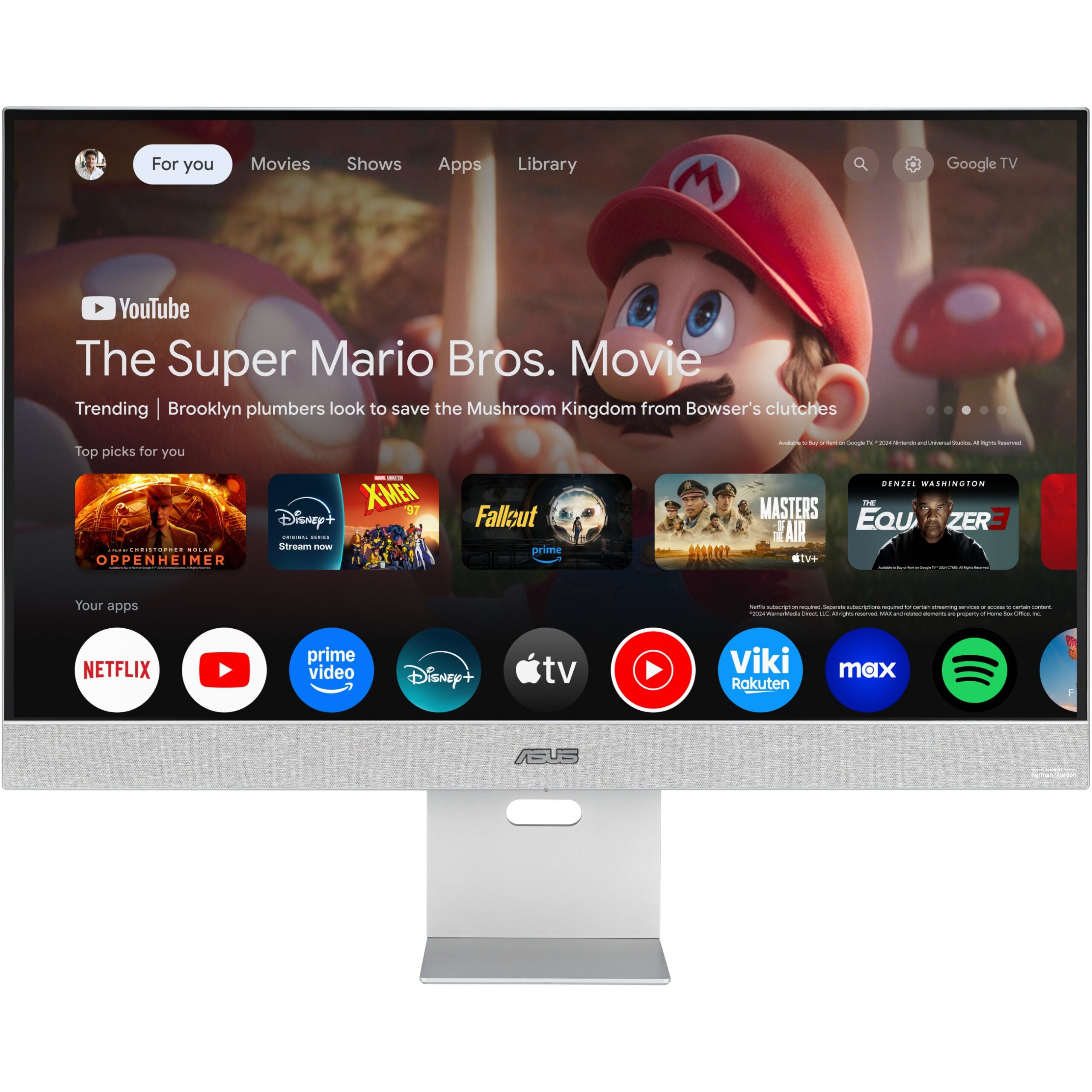Smart TV ASUS ZenScreen MS32UC / 31.5" 4K Ultra HD IPS / 60Hz / Google TV / Android 11 / HDMI DP / Hiri