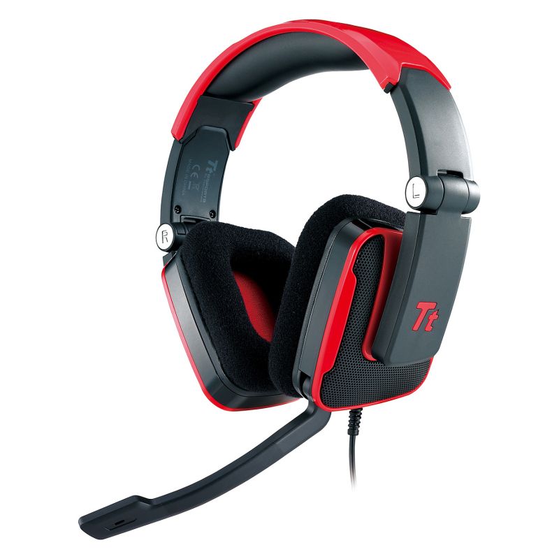 Kufje Gaming Thermaltake Tt eSPORTS SHOCK / 3.5mm / Stereo - Zezë / Kuqe