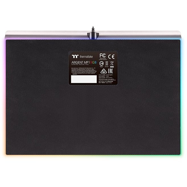Mauspad Gaming Thermaltake ARGENT MP1 RGB / 359 x 254 x 10mm - Zezë - Figura 5