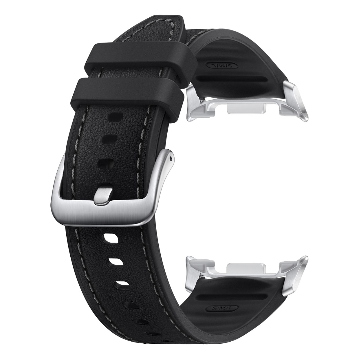 Rripa për ora Samsung Hybrid for Watch8 Classic (S/M/L) - Zezë - Figura 3