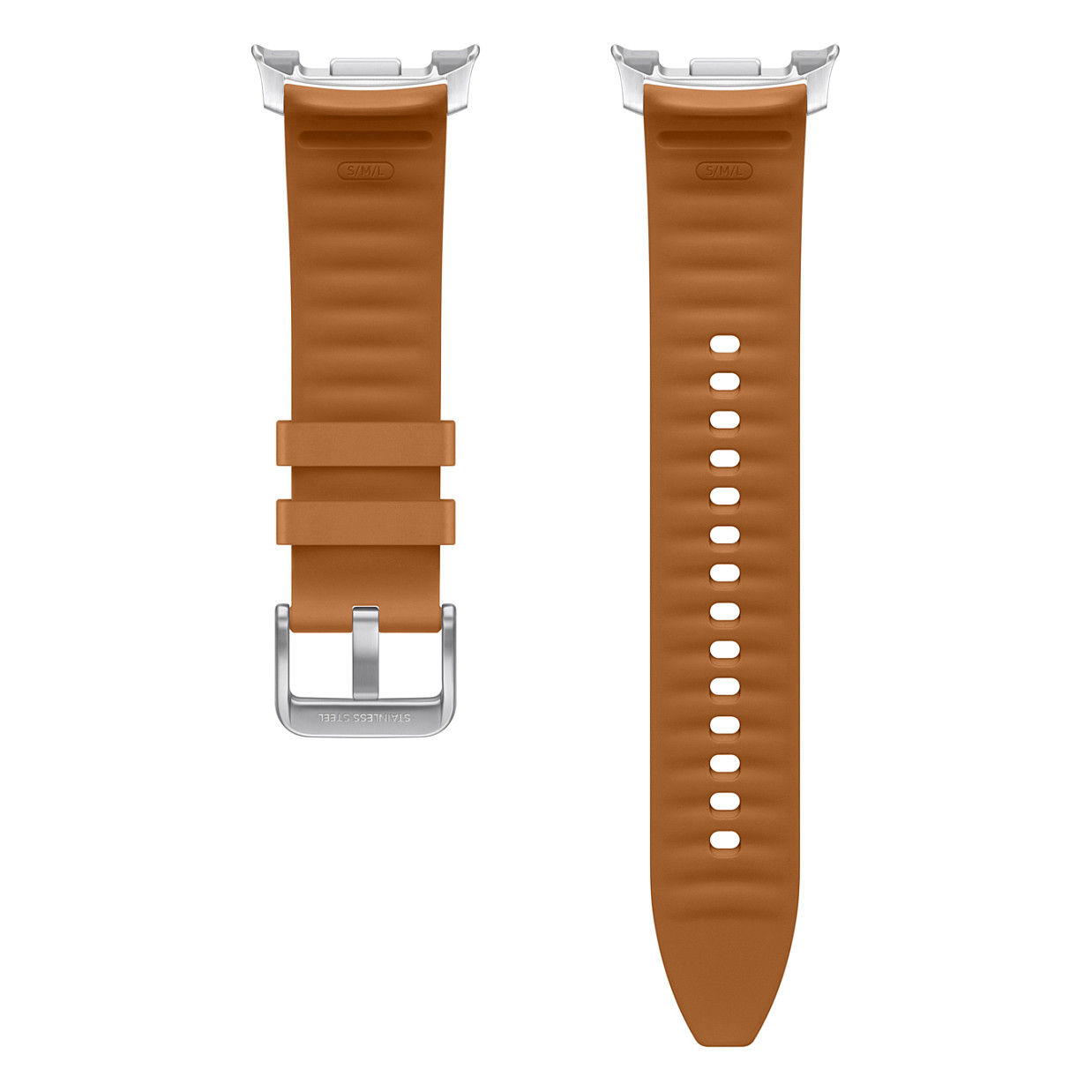 Rripa për orë Samsung Hybrid për Watch8 Classic / S-M-L – Kafe e Hapur - Figura 2