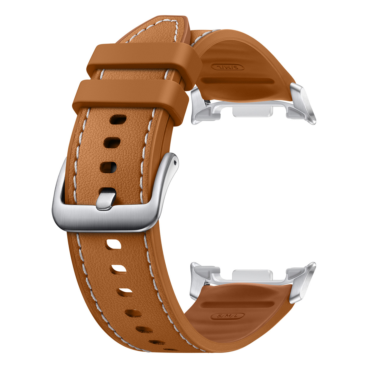 Rripa për orë Samsung Hybrid për Watch8 Classic / S-M-L – Kafe e Hapur - Figura 3