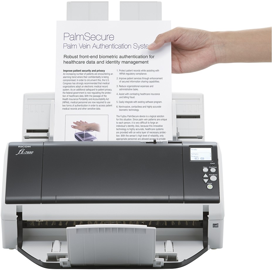 Skaner RICOH fi-7480 / Document Scanner - Bardhë - Figura 2