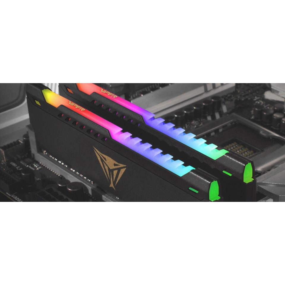 RAM Memorie DDR4 Patriot Viper Steel RGB / 32GB / 3200MHz / CL16 / 2x16 / PVSR432G320C8K / Intel XMP - Zezë - Figura 5
