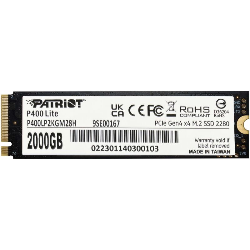 SSD e Brendshme 2TB M.2 Patriot P400 Lite PCIe 4.0 x4. NVMe 1.4. 2280 - Figura 2