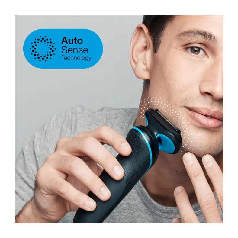 Makinë e rrojës Braun Series 5 51‑B1820s - Zezë / Blu - Figura 4