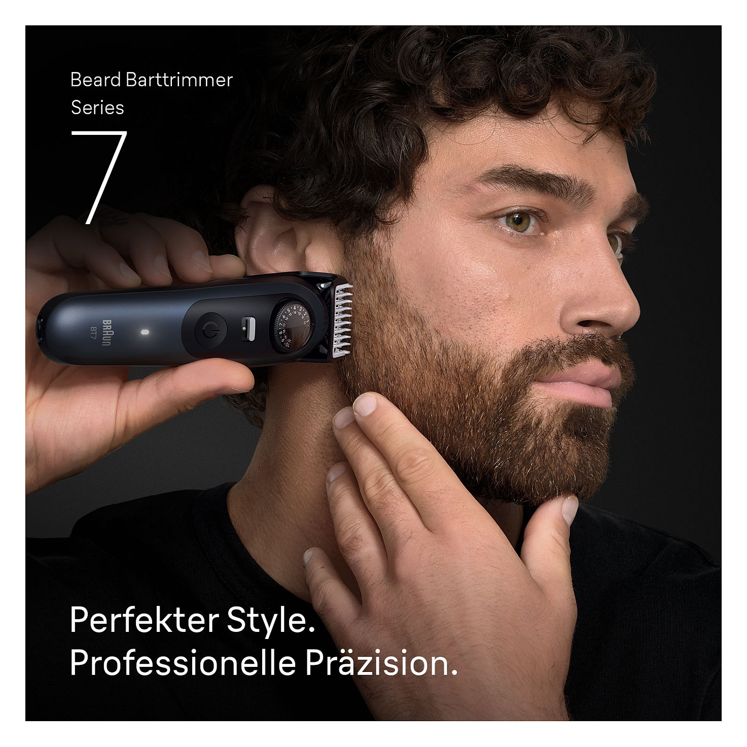 Makinë e rrojës Braun Series 7 Beard Trimmer BT7520 6 Attachments – Zezë / Blu e Errët - Figura 3