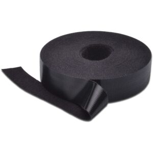 Kabllo për Rrjet Rrip ngjitës (Hook-and-Loop Strap) 20mm / Rrotull 10m – Zezë