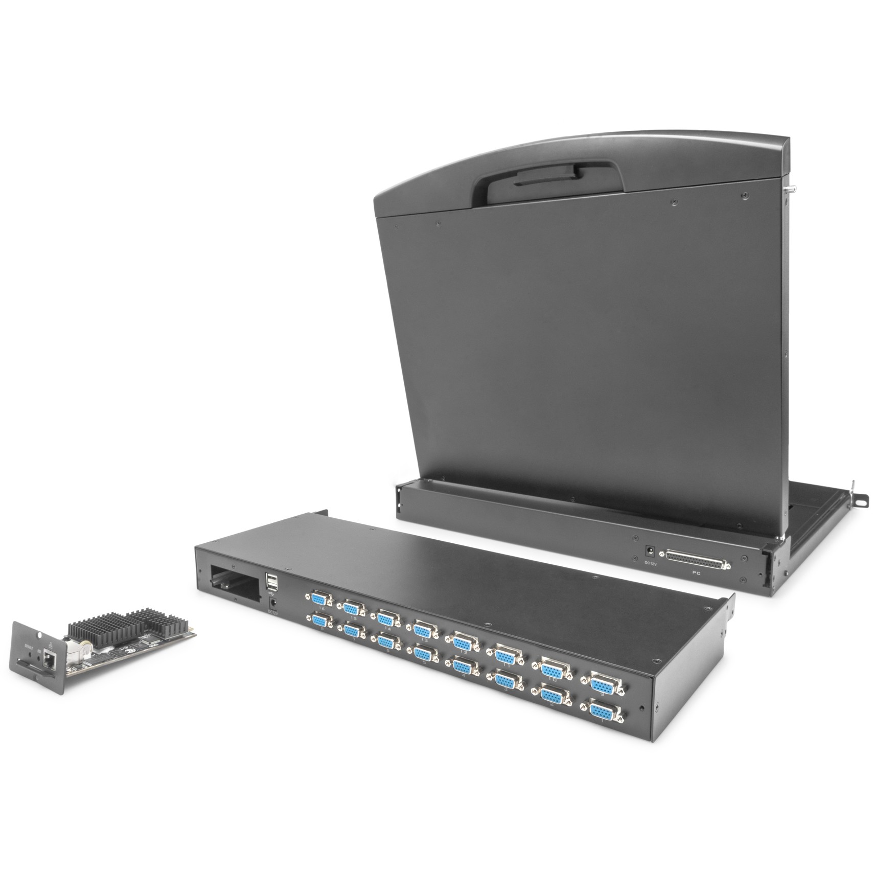 Rack KVM / DIGITUS Professional KVM Cat.5 Module 16-Port për KVM Konsolë Modularizuese – Zezë - Figura 5